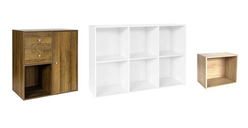 Den nye Drammen-serie af reoler fra moreland.dk har et enkelt design og skarpe linjer